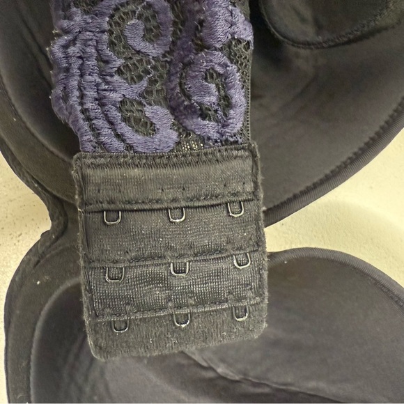 Wacoal Instant Icon T-Shirt Bra 853322 Size 34G Black Lace Underwire - Picture 3 of 5